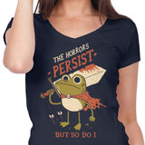 Frogs Persist - Women's V-Neck