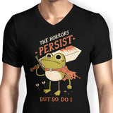 Frogs Persist - Men's V-Neck