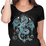 Frozen Dice Dragon - Women's V-Neck