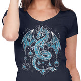 Frozen Dice Dragon - Women's V-Neck