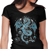 Frozen Dice Dragon - Women's V-Neck