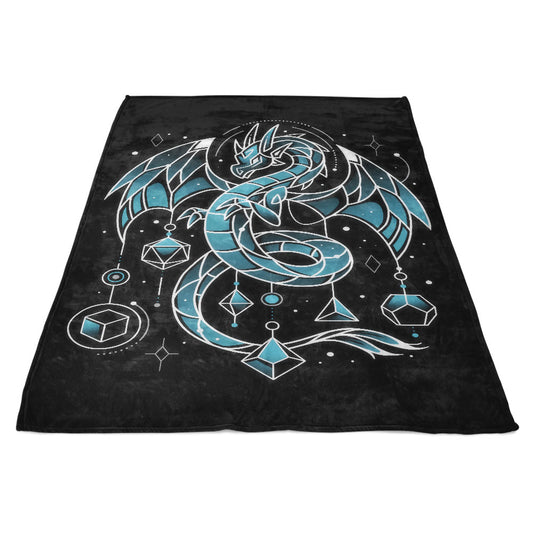 Frozen Dice Dragon - Fleece Blanket