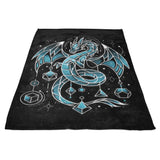Frozen Dice Dragon - Fleece Blanket