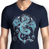 Frozen Dice Dragon - Men's V-Neck