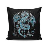 Frozen Dice Dragon - Throw Pillow