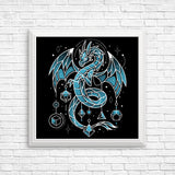 Frozen Dice Dragon - Posters & Prints