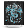Frozen Dice Dragon - Shower Curtain