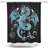 Frozen Dice Dragon - Shower Curtain