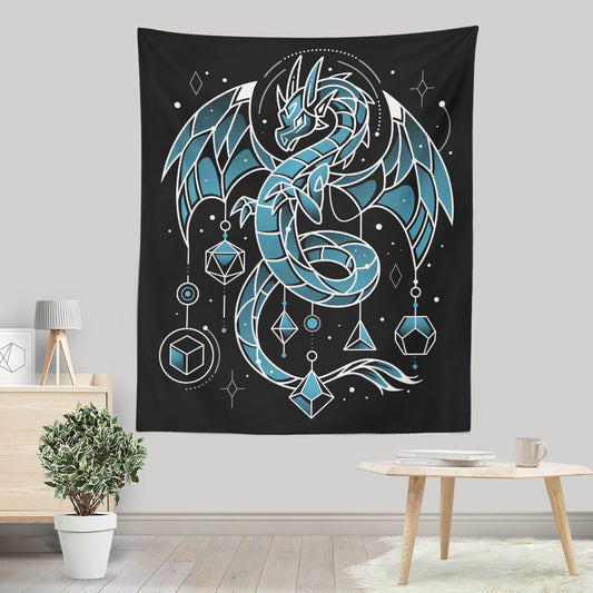 Frozen Dice Dragon - Wall Tapestry