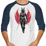 Fulcrum Sumi-e - 3/4 Sleeve Raglan T-Shirt