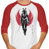 Fulcrum Sumi-e - 3/4 Sleeve Raglan T-Shirt