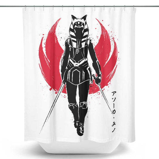 Fulcrum Sumi-e - Shower Curtain