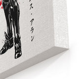 Galactic Bounty Hunter Sumi-e - Canvas Print