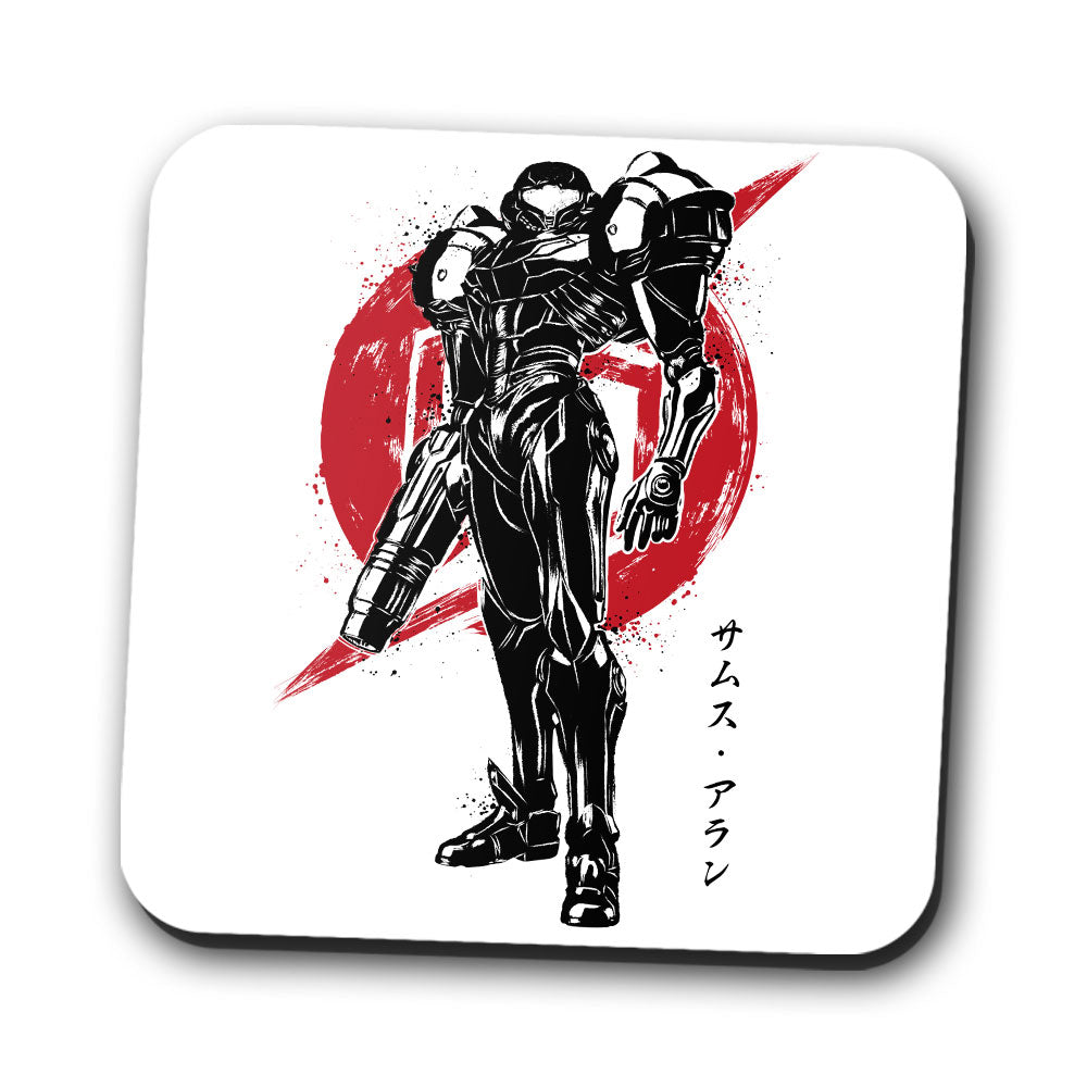 Galactic Bounty Hunter Sumi-e - Coasters