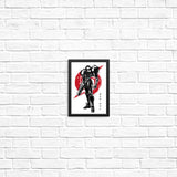 Galactic Bounty Hunter Sumi-e - Posters & Prints