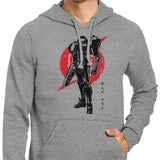 Galactic Bounty Hunter Sumi-e - Hoodie