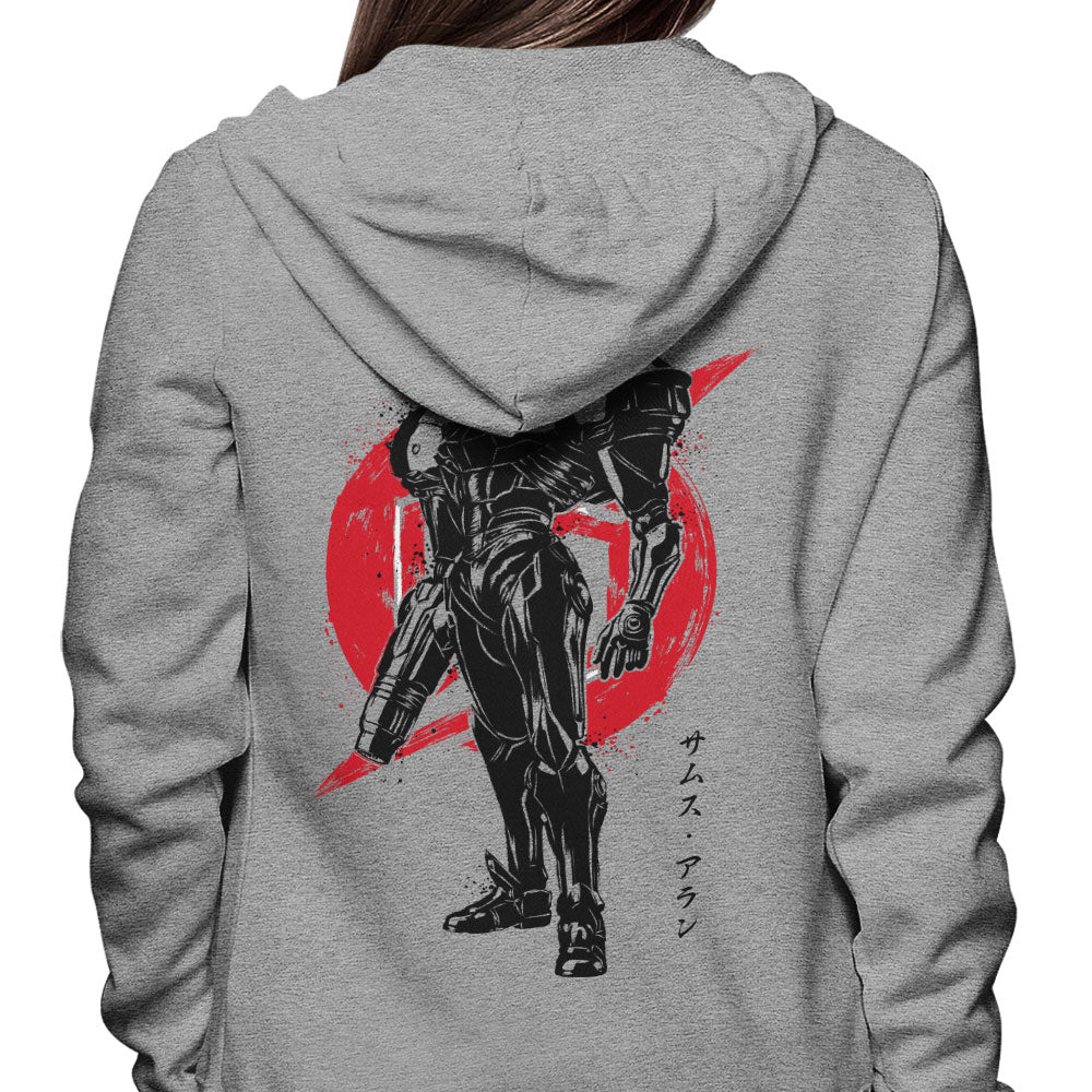 Galactic Bounty Hunter Sumi-e - Hoodie
