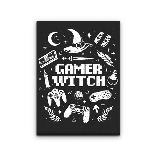 Gamer Witch - Canvas Print