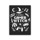 Gamer Witch - Canvas Print