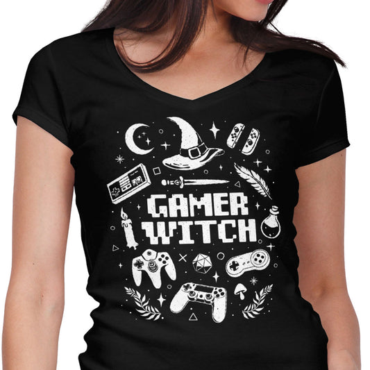 Gamer Witch - Women's V-Neck
