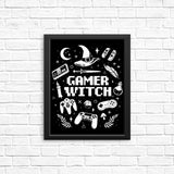 Gamer Witch - Posters & Prints
