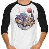 Ghost Bowl - 3/4 Sleeve Raglan T-Shirt