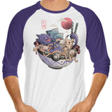 Ghost Bowl - 3/4 Sleeve Raglan T-Shirt