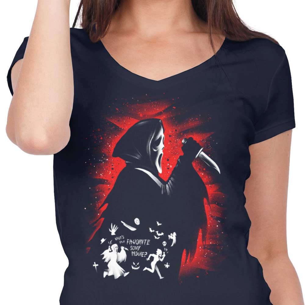 Ghost Face - Women's V-Neck