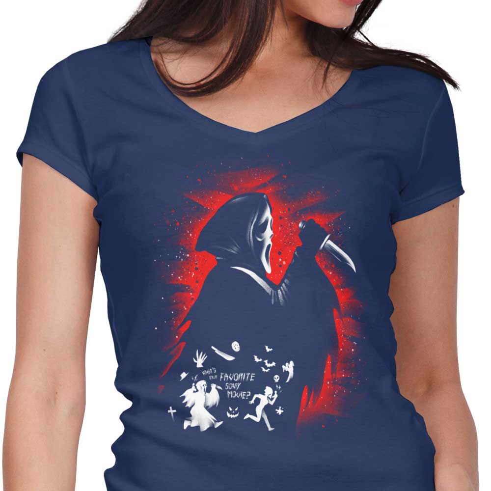 Ghost Face - Women's V-Neck