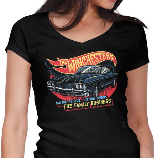 Ghost Hunting Mobile - Women's V-Neck
