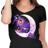 Ghost Moon - Women's V-Neck