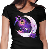 Ghost Moon - Women's V-Neck