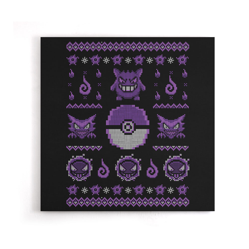 Ghost Trainer Sweater - Canvas Print