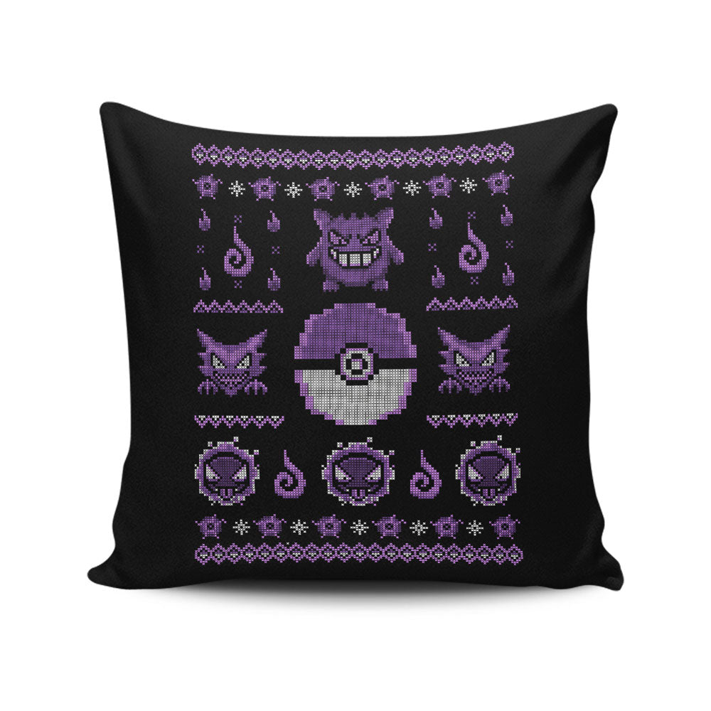 Ghost Trainer Sweater - Throw Pillow