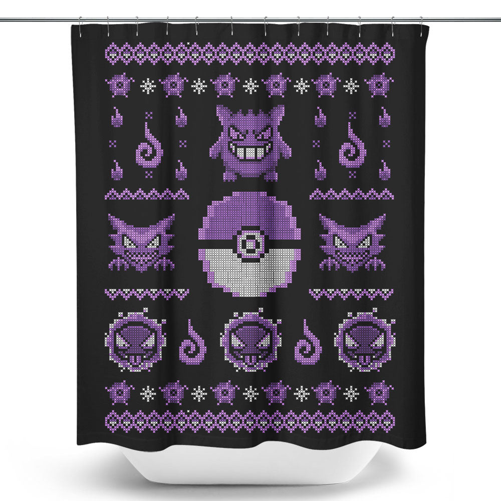 Ghost Trainer Sweater - Shower Curtain