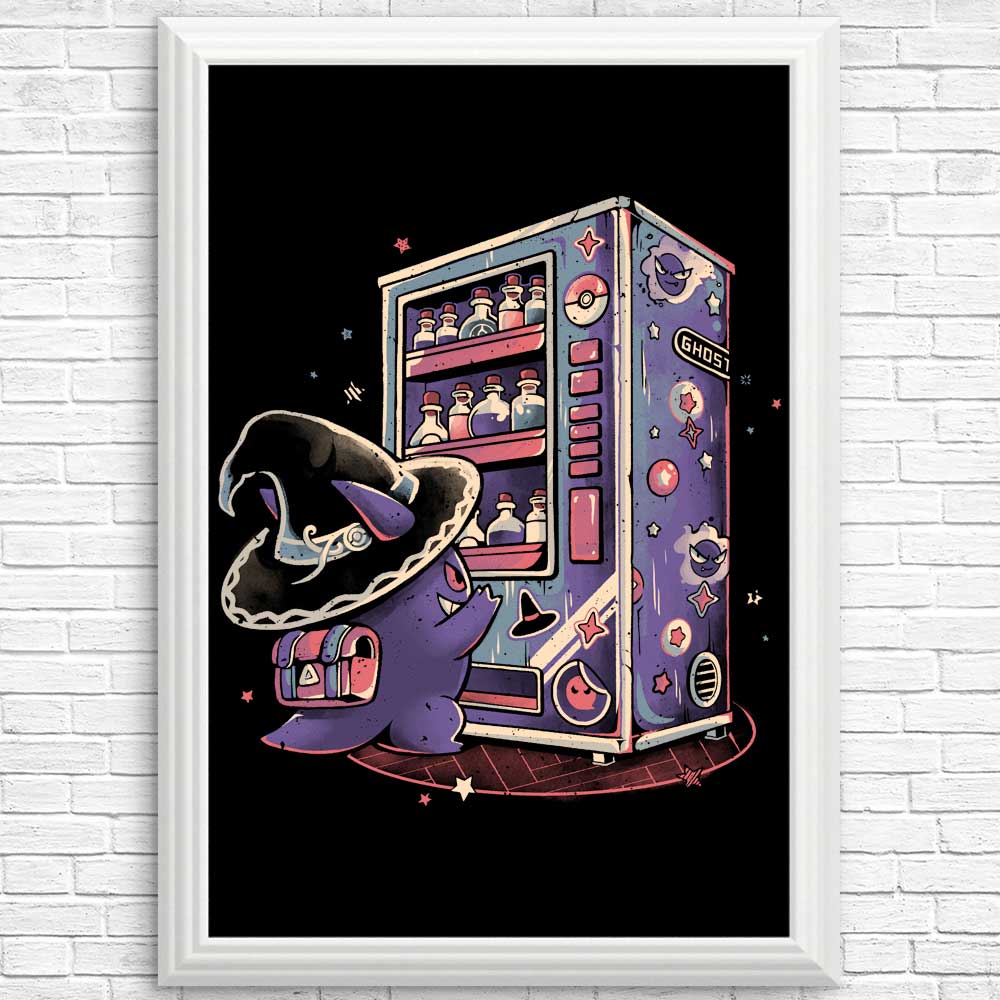 Ghost Card Machine Ghost Vending Machine - Posters & Prints – Once Upon a Tee