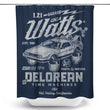 Giga Watts Garage - Shower Curtain