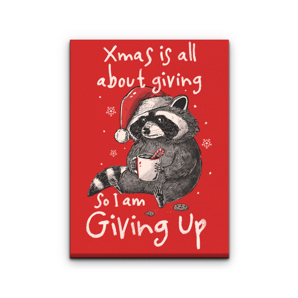 Giving Up Xmas - Canvas Print