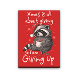 Giving Up Xmas - Canvas Print