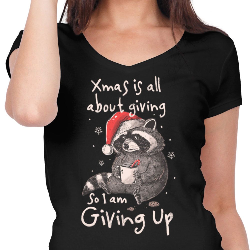 Giving Up Xmas - Women's V-Neck