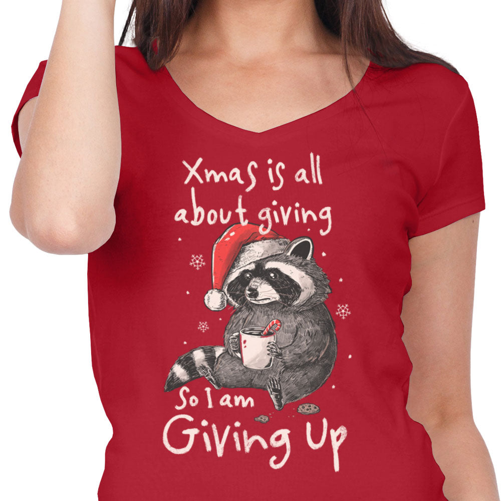 Giving Up Xmas - Women's V-Neck