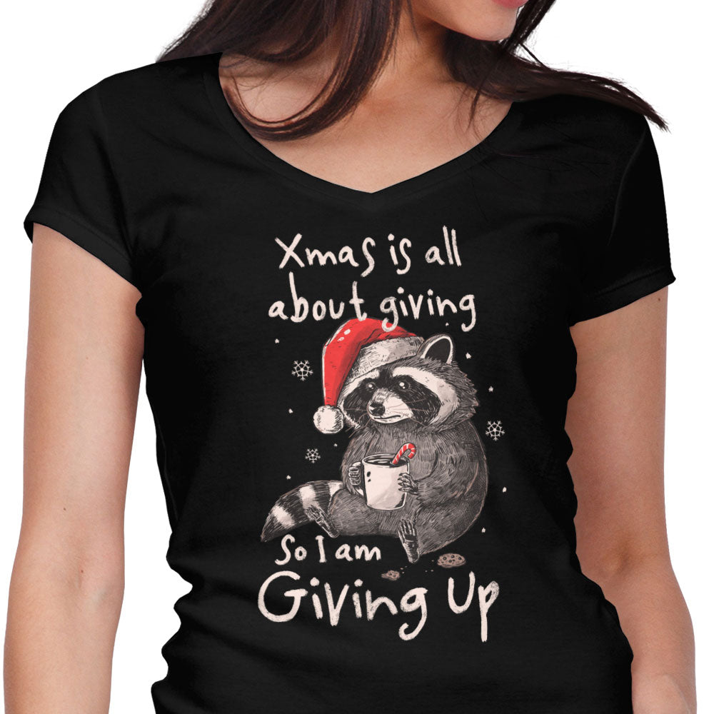 Giving Up Xmas - Women's V-Neck