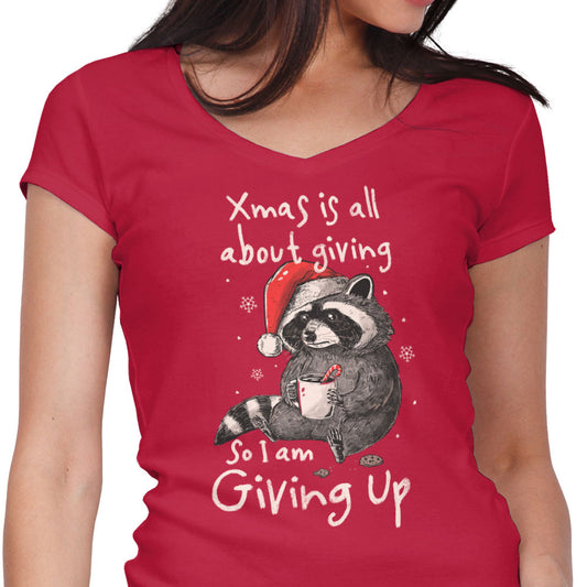 Giving Up Xmas - Women's V-Neck