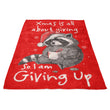 Giving Up Xmas - Fleece Blanket