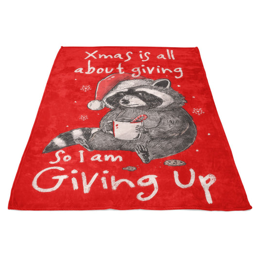 Giving Up Xmas - Fleece Blanket