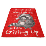 Giving Up Xmas - Fleece Blanket