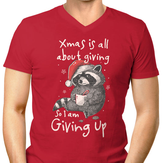 Giving Up Xmas - Men's V-Neck
