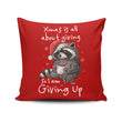Giving Up Xmas - Throw Pillow