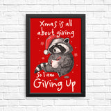 Giving Up Xmas - Posters & Prints
