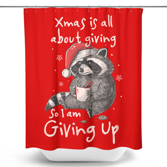Giving Up Xmas - Shower Curtain